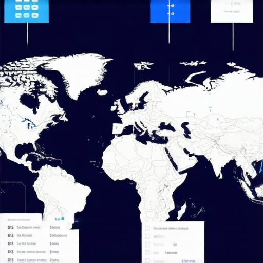 Diagram showing complex local SEO strategies for map visibility enhancement.