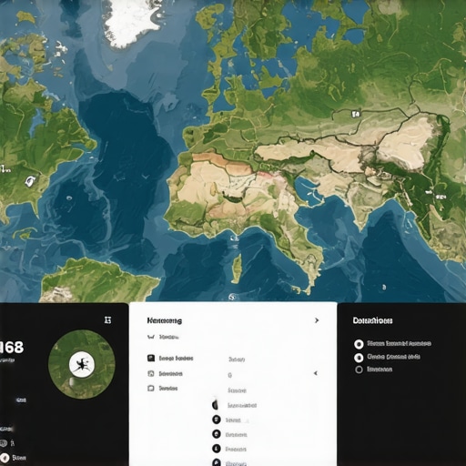 A sleek map interface demonstrating optimized loading speed and minimal design.