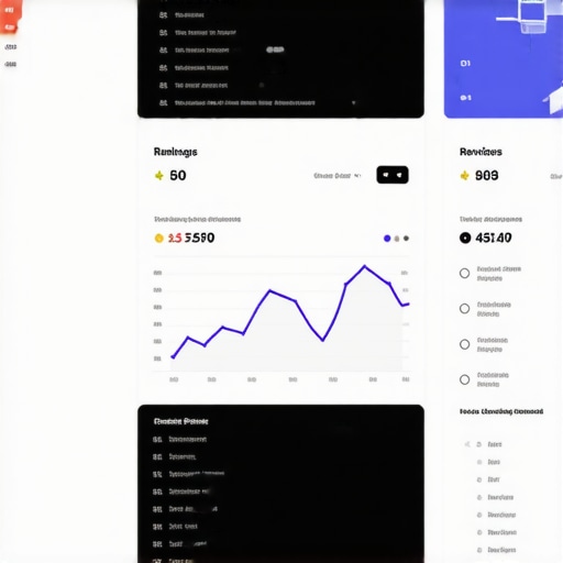 Screenshot showing local SEO management tools with ranking and review data