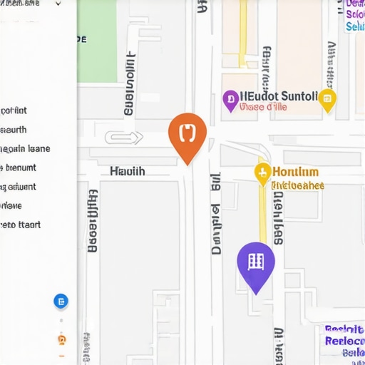 Fast Google Map interface with business markers