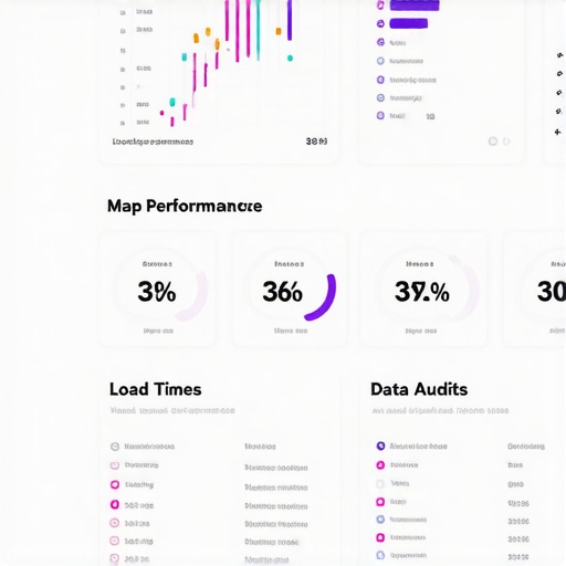 A detailed screenshot of an SEO analytics tool highlighting map performance metrics.