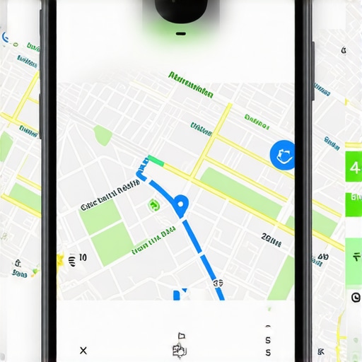 Fast Map Interface for Better Visibility Smartphone map with speed indicators demonstrating quick load times.