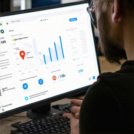 Developer reviewing map load speeds on desktop and mobile devices.