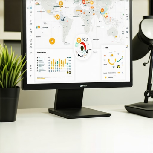 A technician working on SEO optimization for local maps on a computer