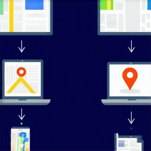 Diagram illustrating strategies to boost Google Maps performance and visibility for local SEO